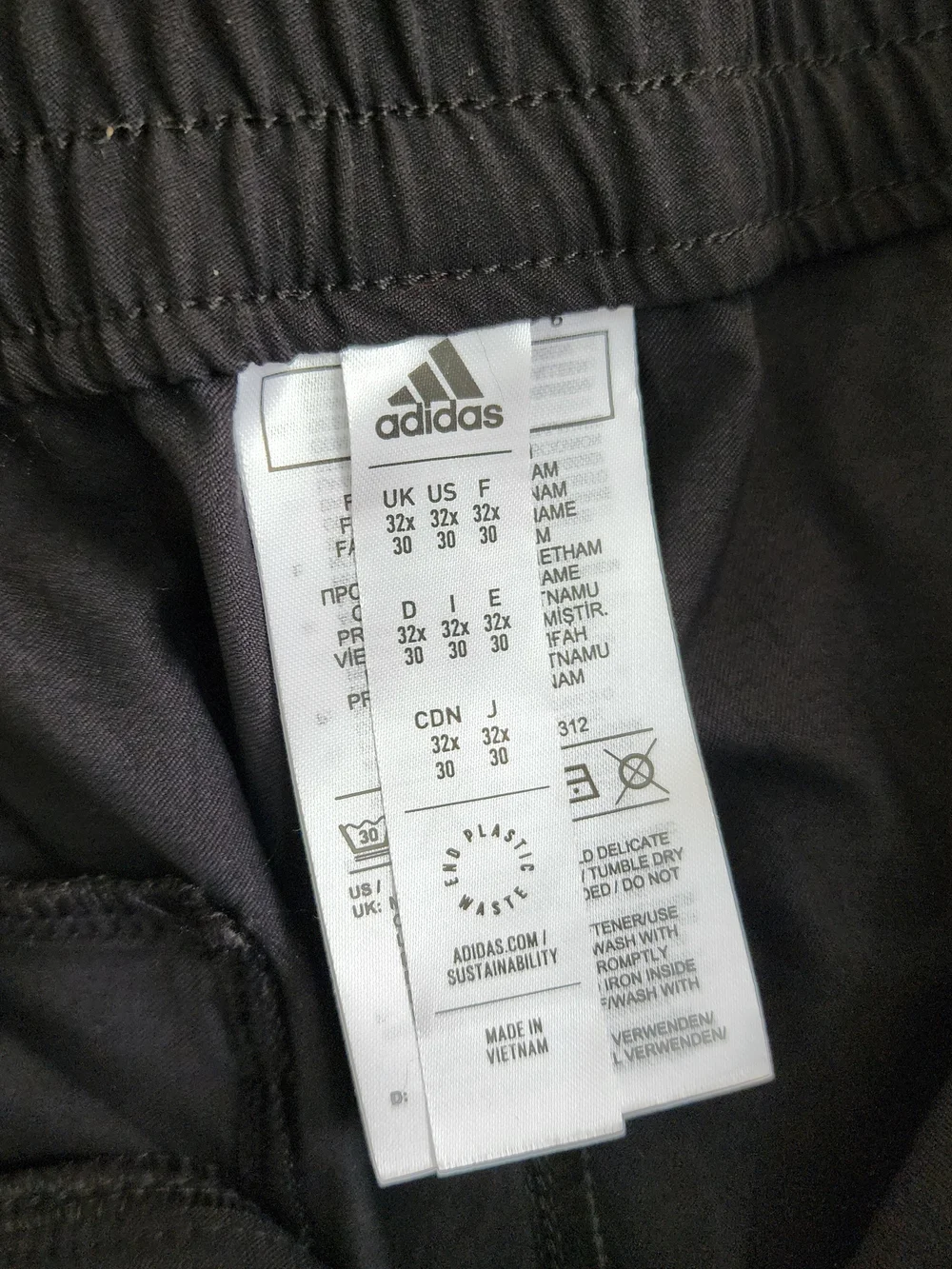 NWT Adidas Go-To Commuter Golf Pants Black Men’s Size 32x30 Jogger Style